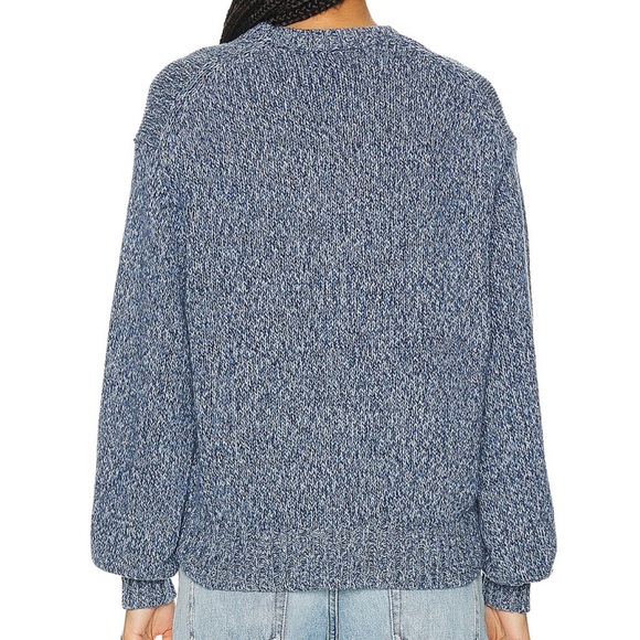 POLO RALPH LAUREN Intarsia Long Sleeve Pullover Sweater in denim marl - Picture 3 of 3